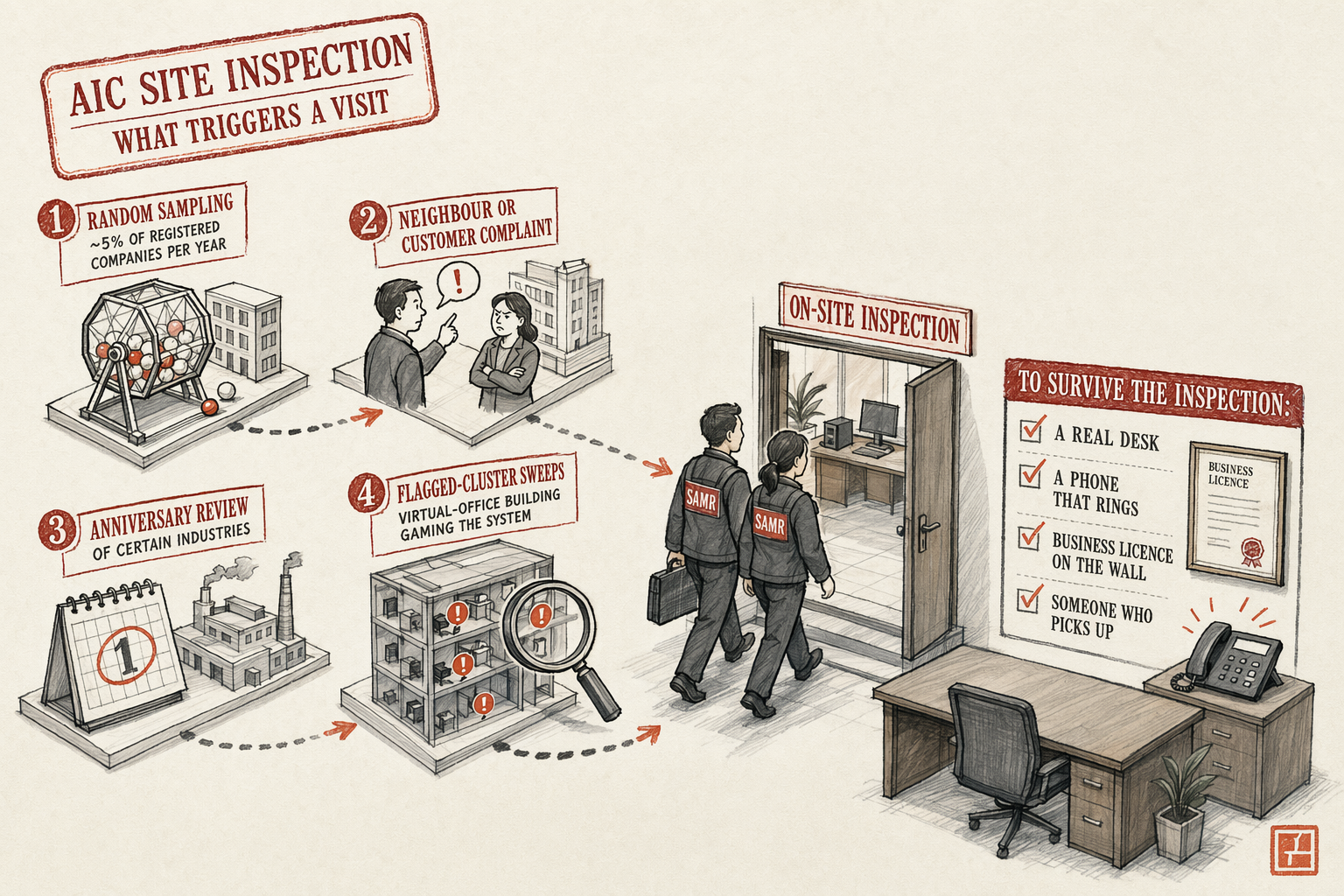 AIC Site Inspection — overview illustration
