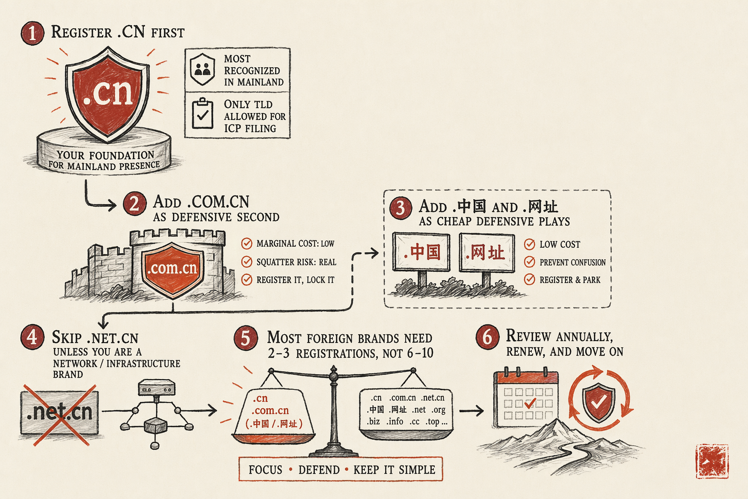 .cn vs .com.cn vs 网址 — overview illustration