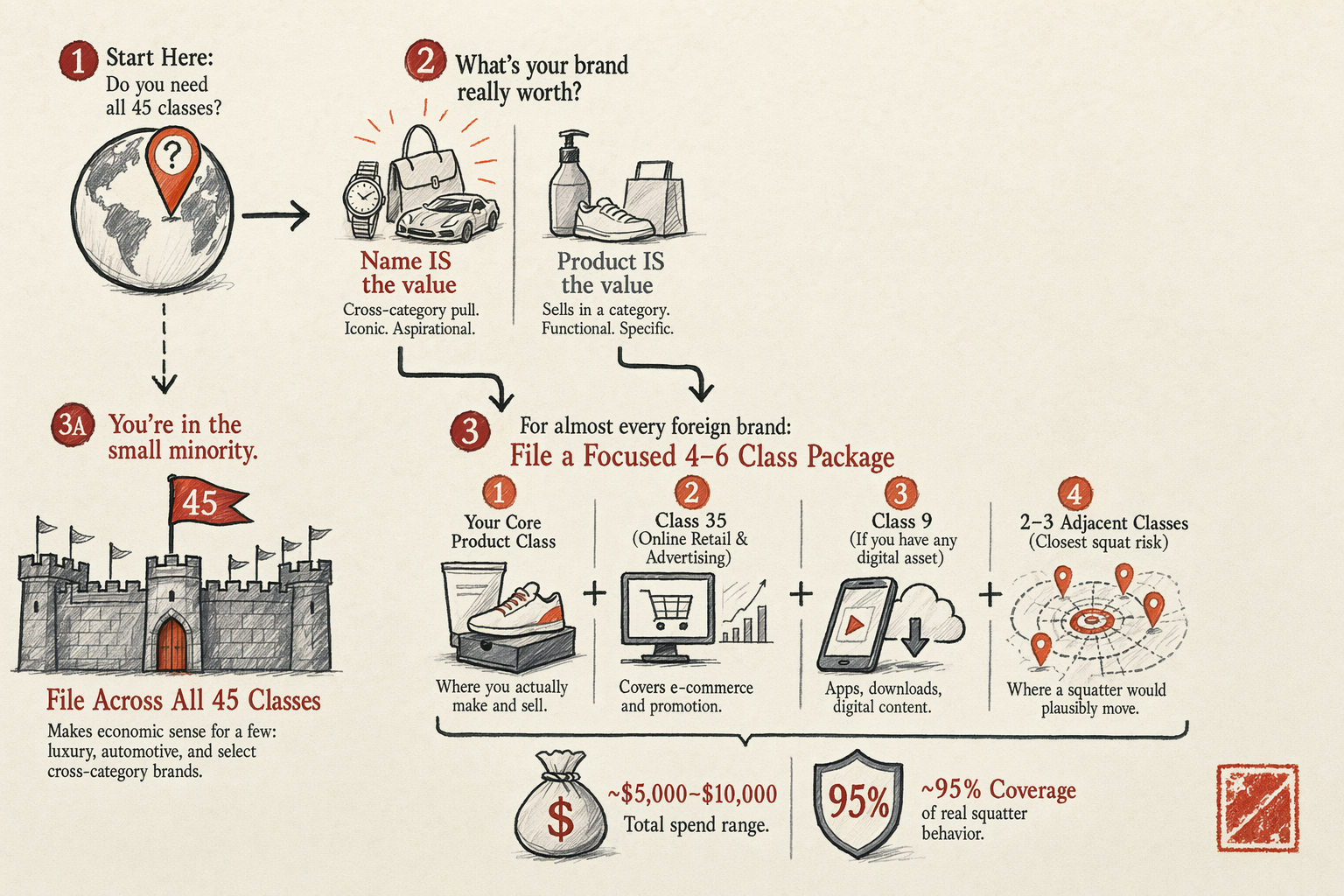 Defensive Filing Across All 45 Nice Classes — overview illustration