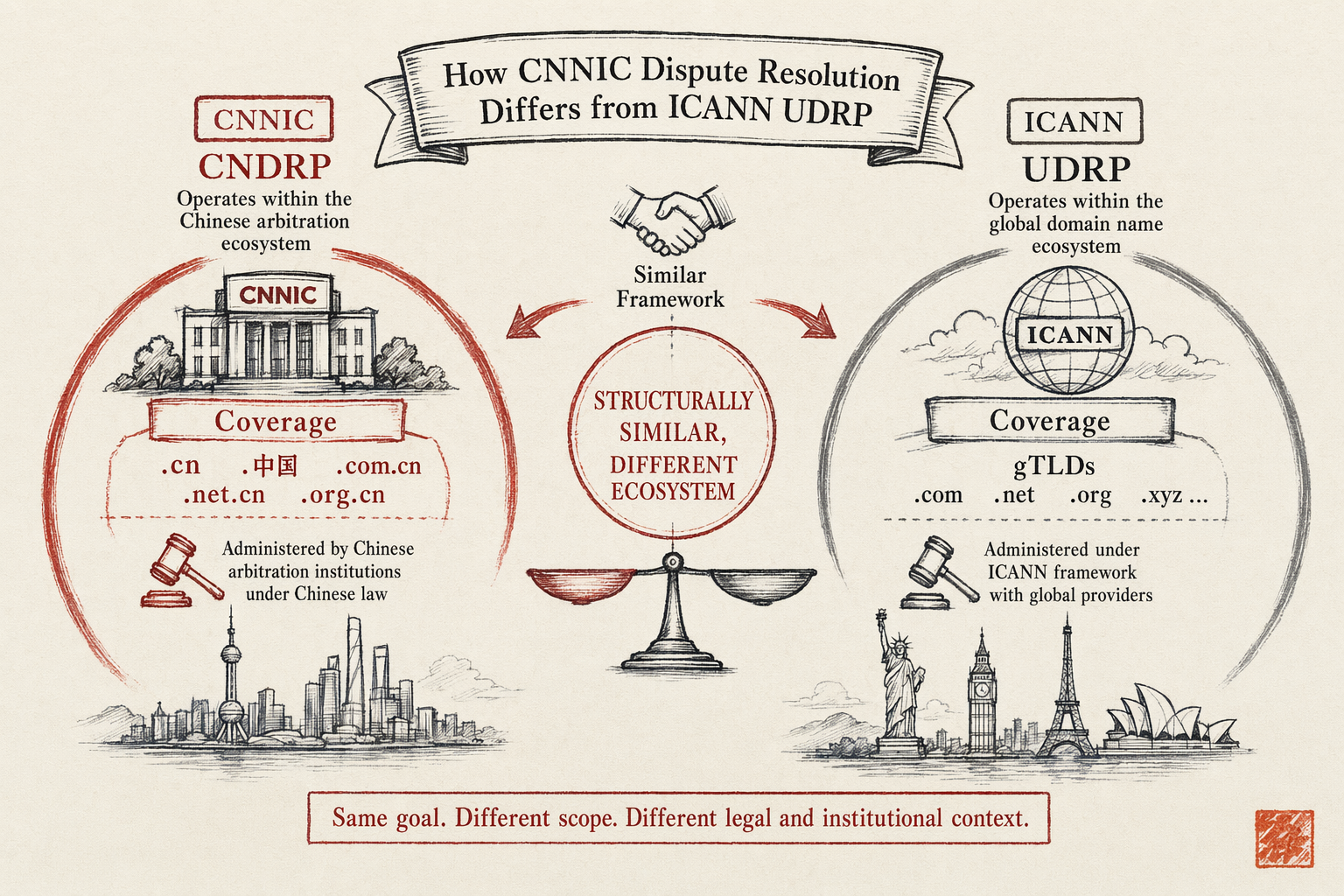 Domain Dispute Resolution Under CNNIC Policy — key considerations illustration