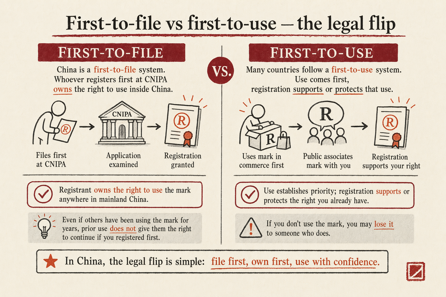 First-to-File Principle — key considerations illustration