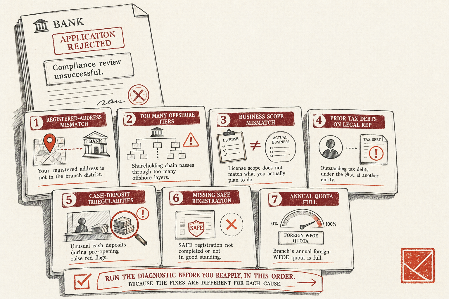 Why Your RMB Account Application Got Rejected — overview illustration