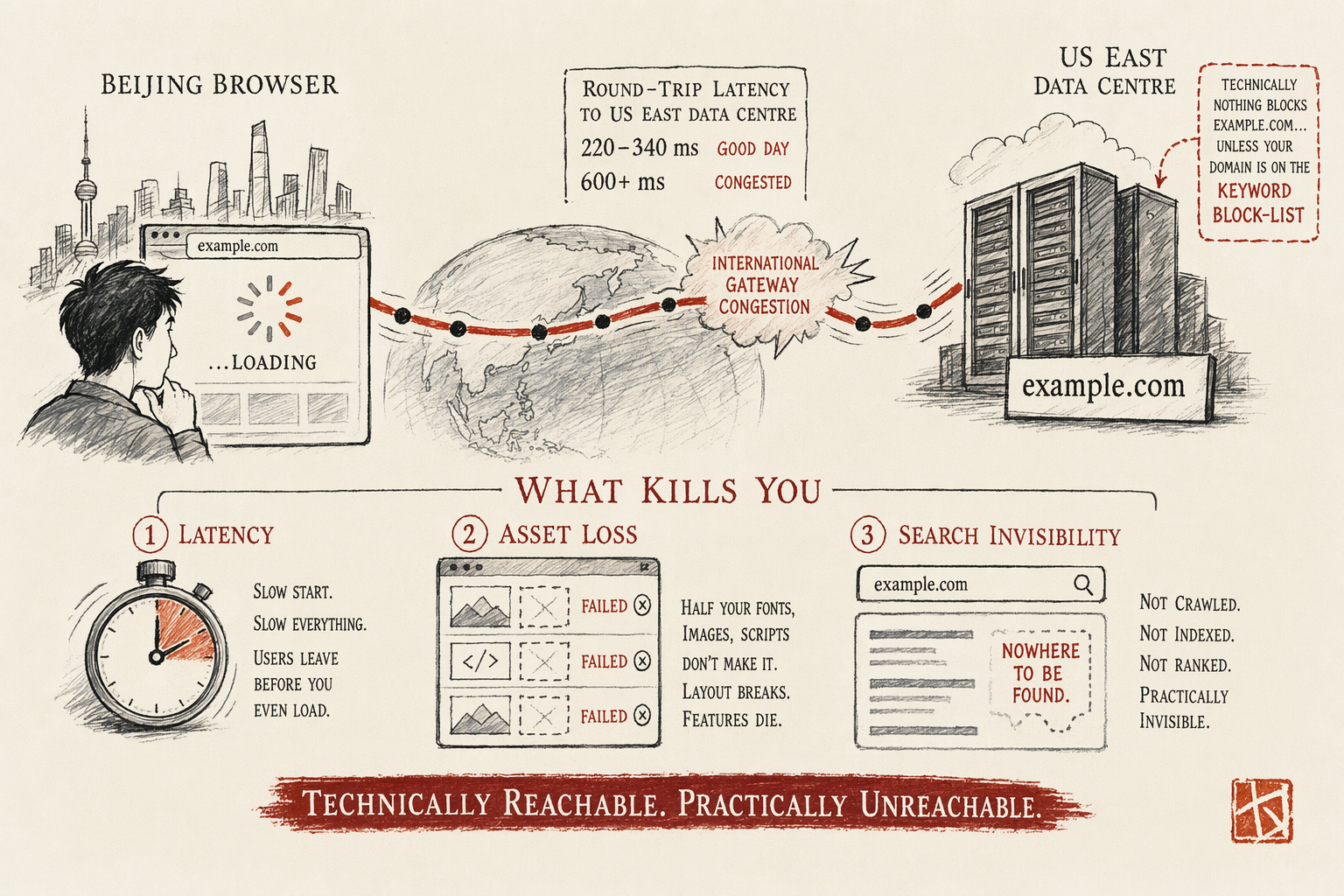 Get Your Brand Live and Crawlable Inside China — key considerations illustration